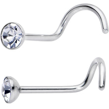 Load image into Gallery viewer, 20G Nose Screw Gem Faux Opal Pack Dynasty Nose Ring Set of 6