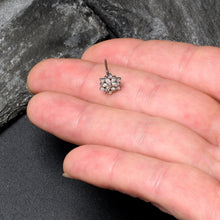 Load image into Gallery viewer, 20G 7mm Aurora CZ Gem Snowflake Style L Shape Nose Ring