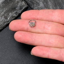 Load image into Gallery viewer, 20G 5/16 Aurora CZ Gem Snowflake Style Nose Hoop