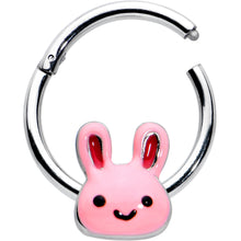 将图片加载到图库查看器,16G 3/8 Kawaii Cutie Easter Bunny Hinged Segment Ring