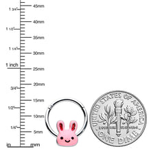 将图片加载到图库查看器,16G 3/8 Kawaii Cutie Easter Bunny Hinged Segment Ring