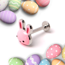 Load image into Gallery viewer, 16G 5/16 Kawaii Cutie Easter Bunny Labret Monroe Tragus