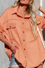 Load image into Gallery viewer, Women Exposed Seam Collared Neck Button Up Jacket with Pockets Stylish Casual Everyday Wear