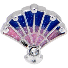 Load image into Gallery viewer, 16G 5/16 Clear CZ Gem Mesmerizing Ocean Sea Shell Magic Labret Tragus
