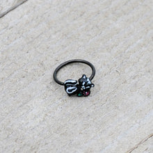 将图片加载到图库查看器,20G 5/16 Black Funky Skunk Nose Hoop