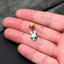 将图片加载到图库查看器,Easter Egg Bunny Double Mount Belly Ring