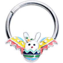 Load image into Gallery viewer, 16G 3/8 Easter Egg Bunny Hinged Segment Ring
