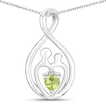 Load image into Gallery viewer, 0.15 Carat Genuine Peridot .925 Sterling Silver Pendant