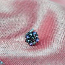 将图片加载到图库查看器,20G 7mm Pink Gem Skull Cross L Shape Nose Ring