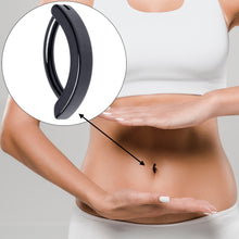 Load image into Gallery viewer, 14G 3/8 Black 316L Surgical Steel Smooth Style Hinged Hoop Belly Ring