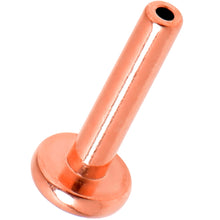 Load image into Gallery viewer, 16G 1/4 Rosy Tone ASTM F-136 Implant Grade Titanium Threadless Post Only Labret