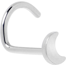Load image into Gallery viewer, 20G 1/4 ASTM F-136 Implant Grade Titanium Moon Threadless Left Side Nose Screw