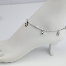 Load image into Gallery viewer, Shooting Star Dangle Stainless Steel Ankle Bracelet