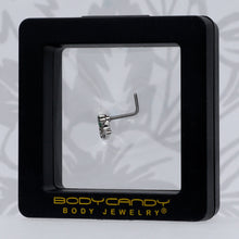 Load image into Gallery viewer, 20G 1/4 Palm Tree Love Heart L Shape Nose Ring