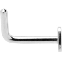 Load image into Gallery viewer, 18G 1/4 ASTM F-136 Implant Grade Titanium Heart End L Shape Nose Ring