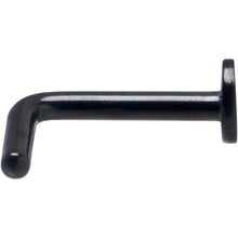 Load image into Gallery viewer, 18G 1/4 Black ASTM F-136 Implant Grade Titanium Moon End L Shape Nose Ring