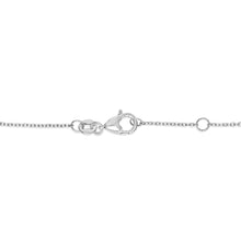 将图片加载到图库查看器,14K White Gold Alternating Blue Sapphire and Diamond Bezel Station Chain Bracelet - Size 7.5 inch