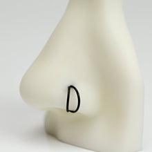Load image into Gallery viewer, 20G 5/16 Black Double Nose Hoop