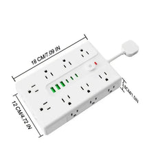 将图片加载到图库查看器,22-in-1 Multi-Functional Power Strip – 16 Sockets, 3 USB-A & 3 USB-C