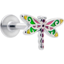将图片加载到图库查看器,16G Dragonfly Colors Flat Back Earring