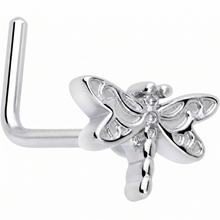 将图片加载到图库查看器,20G 7mm Dragonfly Colors L Shape Nose Ring