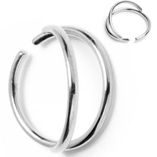 Load image into Gallery viewer, 20G 5/16 Stainless Steel Double Nose Hoop