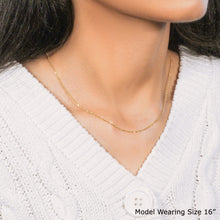 Load image into Gallery viewer, 10k Yellow Gold Diamond Cut Cable Link Chain (1.10 mm)