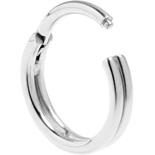 Load image into Gallery viewer, 20G 1/4 316L Surgical Steel Double Precision Hinged Segment Ring