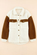 Load image into Gallery viewer, Women Cute Sherpa Jacket with Button Closure and Collared Neck in Elegant Retro Style