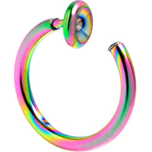 将图片加载到图库查看器,Rainbow Clip On Fake Nose Ring