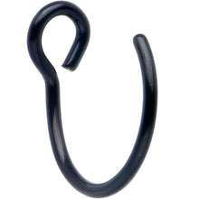 Load image into Gallery viewer, Black Stainless Steel Clip on Hoop Fake Nose Ring