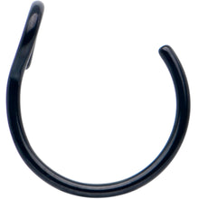 Load image into Gallery viewer, Black Stainless Steel Clip on Hoop Fake Nose Ring