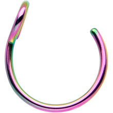 Load image into Gallery viewer, Rainbow Stainless Steel Clip on Hoop Fake Nose Ring