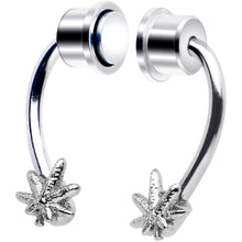 Load image into Gallery viewer, Pot Leaf Magnetic Septum Ring Horseshoe Non-Pierced Fake Nose Ring