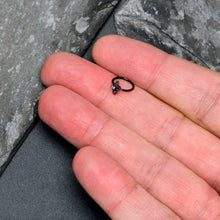 Load image into Gallery viewer, 20G 5/16 Aurora Gem Black Beauty Bug Nose Hoop