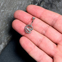 将图片加载到图库查看器,Clear Gem Lunar Dragonfly Belly Ring