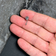 Load image into Gallery viewer, 16G 5/16 Blue Gem Lunar Dragonfly Curved Eyebrow Ring