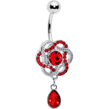 将图片加载到图库查看器,Red Gem Celtic Knot Elegance Dangle Belly Ring