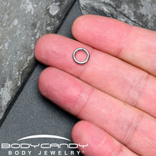 Load image into Gallery viewer, 14G 1/4 316L Surgical Steel Precision Hinged Segment Hoop