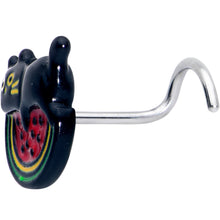 将图片加载到图库查看器,20G 7mm Watermelon Cat Love Left Side Nose Screw