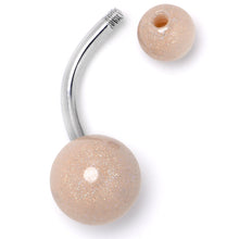 将图片加载到图库查看器,Pastel Shimmer Peach Ends Belly Ring