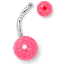 将图片加载到图库查看器,Pastel Shimmer Pink Ends Belly Ring