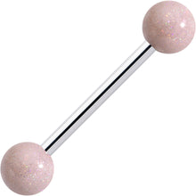 将图片加载到图库查看器,Pastel Shimmer Peach Ends Barbell Tongue Ring