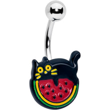 将图片加载到图库查看器,Watermelon Cat Love Belly Ring