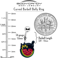 将图片加载到图库查看器,Watermelon Cat Love Belly Ring