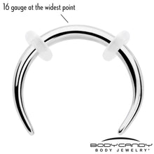 Load image into Gallery viewer, 16G 5/16 Pincher Crescent Taper