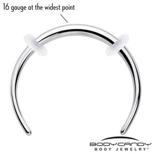 Load image into Gallery viewer, 16G 3/8 Pincher Crescent Taper