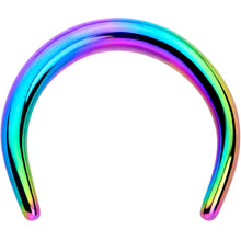 Load image into Gallery viewer, 14G 5/16 Rainbow Pincher Crescent Taper