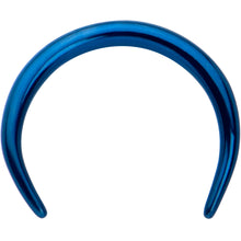 Load image into Gallery viewer, 16G 5/16 Blue Pincher Crescent Taper