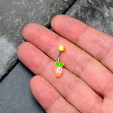 将图片加载到图库查看器,Surprise Carrot Easter Bunny Belly Ring